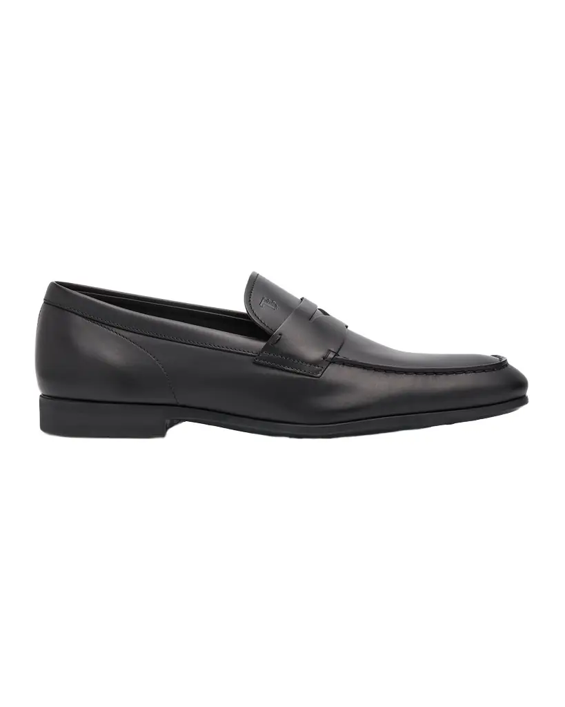 Tod 's Men 's Stamped-Logo Leather Penny Loafers