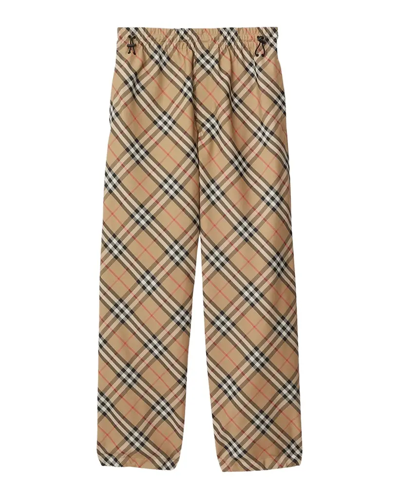 Burberry Men 's Pull-On Check Trousers
