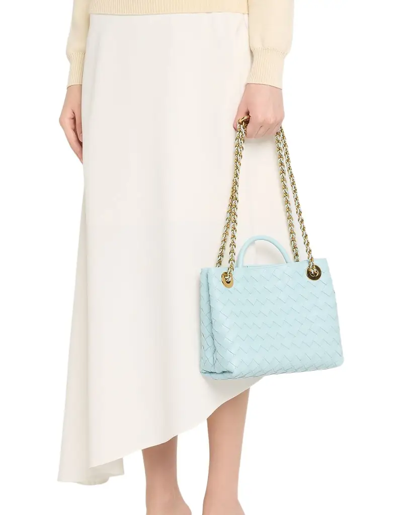 Bottega Veneta Small Andiamo Shoulder Bag with Chain Strap