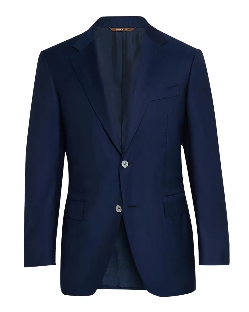 Canali Men 's Solid 150s Wool Twill Blazer
