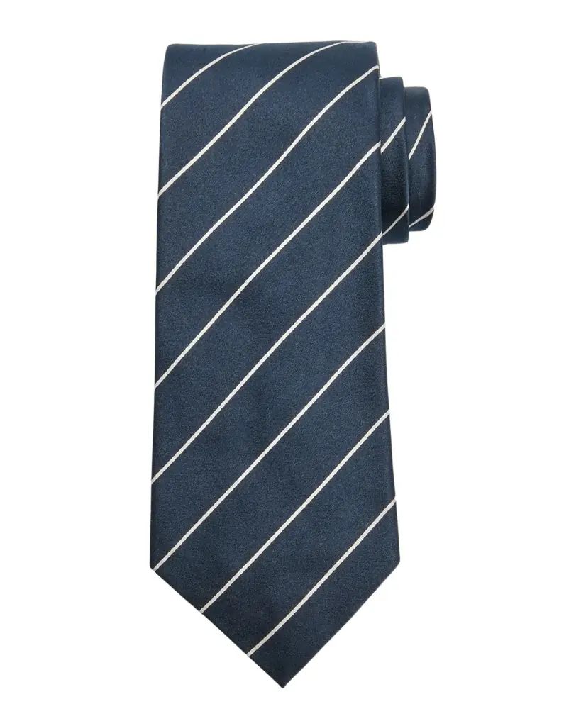 Ralph Lauren Purple Label Striped Silk Satin Tie