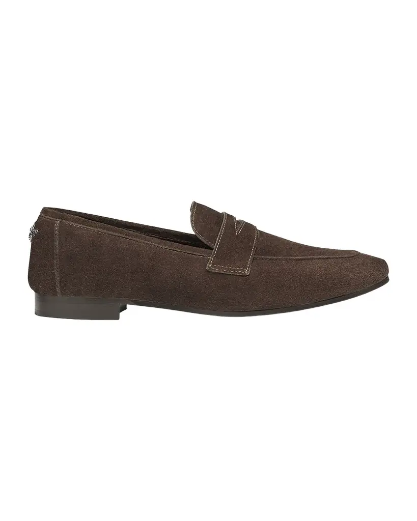 Bougeotte Flaneur Suede Penny Loafers