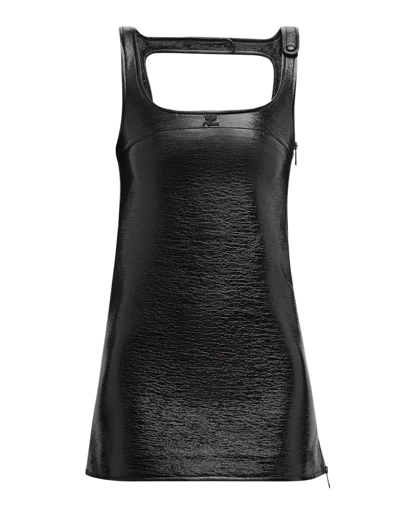 Courreges Re-Edition A-Line Vinyl Mini Dress