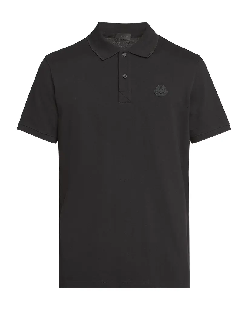 Moncler Men 's Logo Cotton Pique Polo