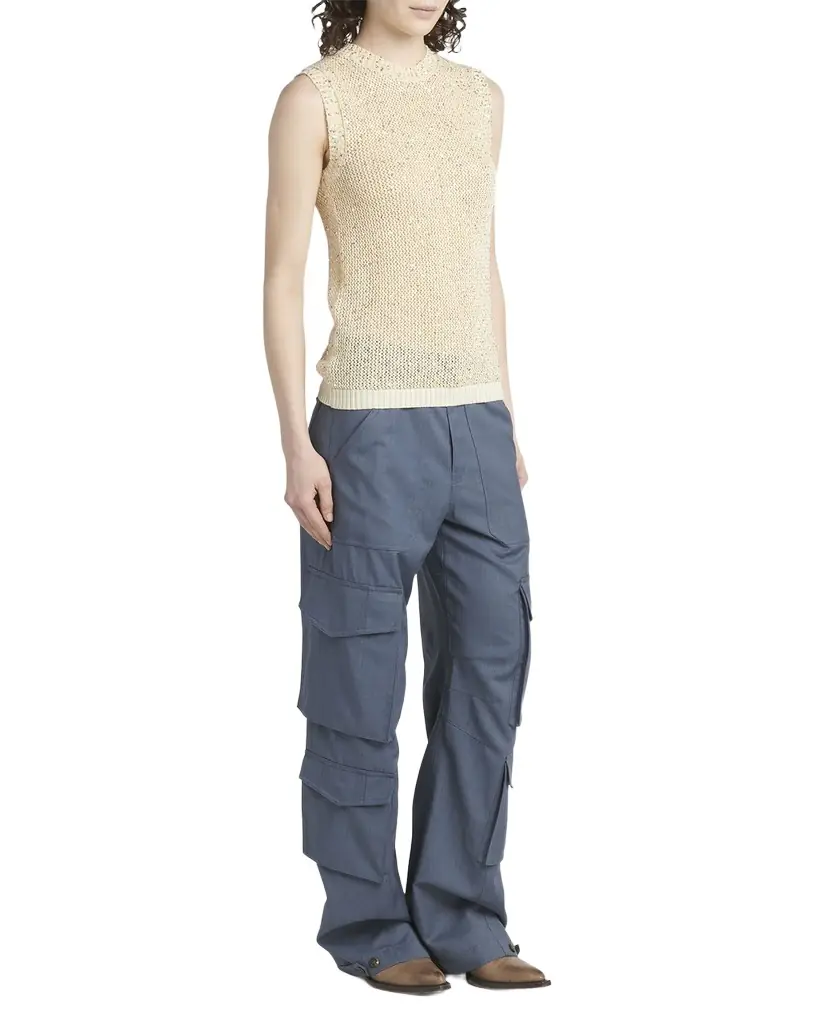 Golden Goose Journey Sequined Knit Tank Top