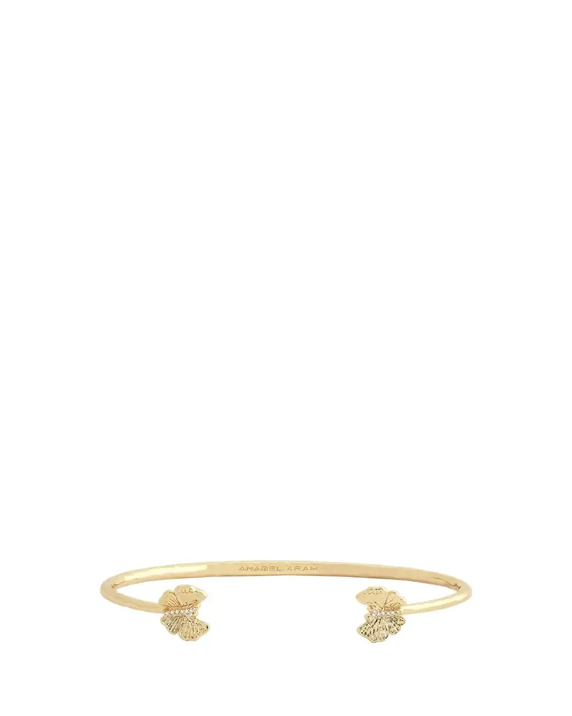 Anabel Aram Jewelry Butterfly Gold Bangle