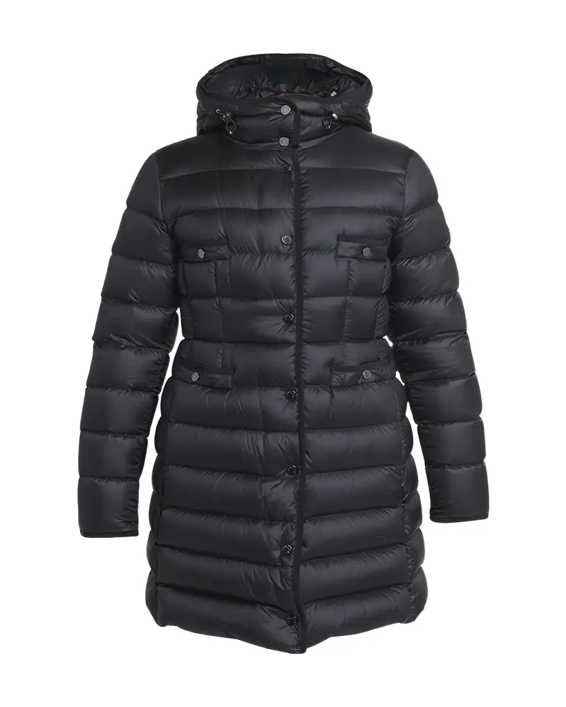 Moncler Hirma Hooded Long Down Jacket