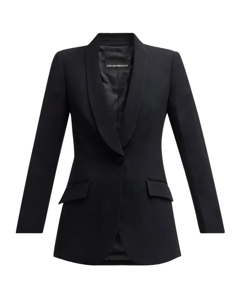Emporio Armani Essentials One-Button Blazer Jacket