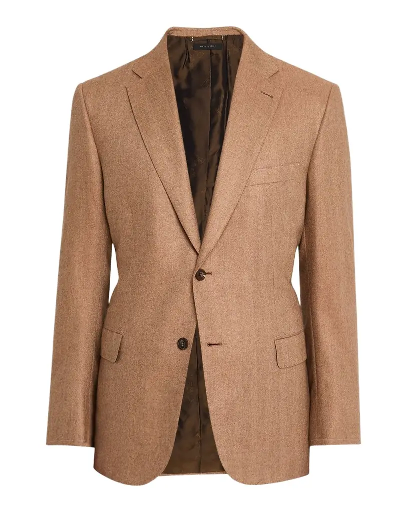Brioni Men 's Herringbone Blazer