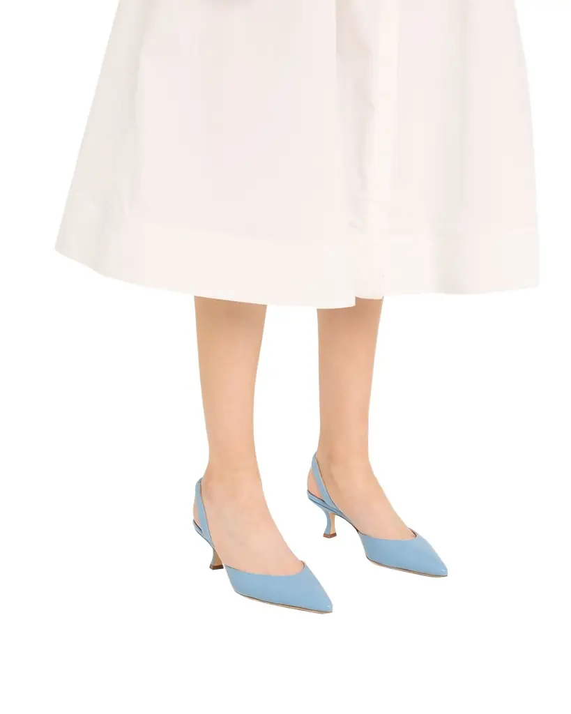 Manolo Blahnik Carolyne Kitten-Heel Halter Pumps