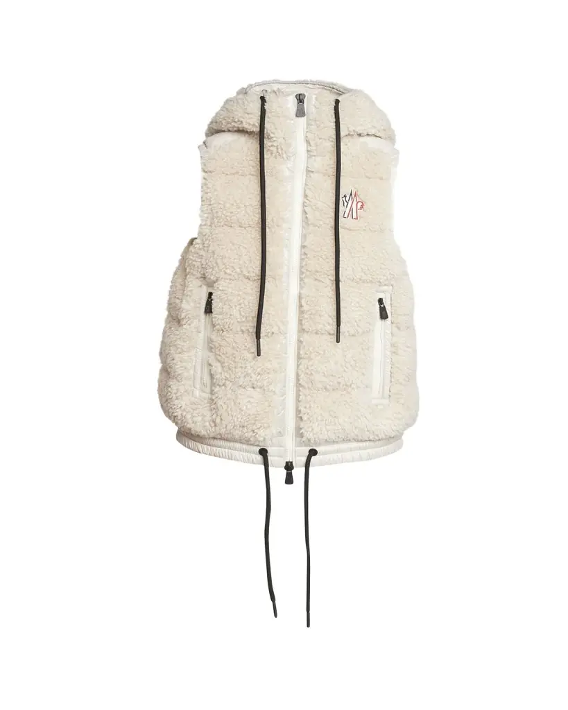 Moncler Grenoble Teddy Fleece Puffer Vest