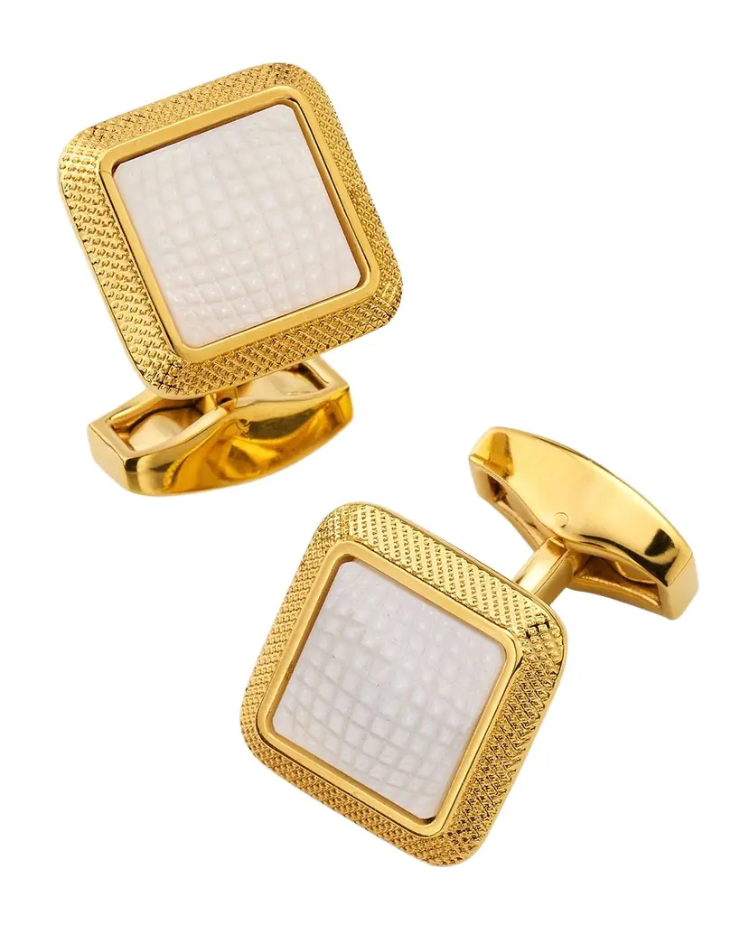 Tateossian Men 's Square Mother-Of-Pearl Cufflinks