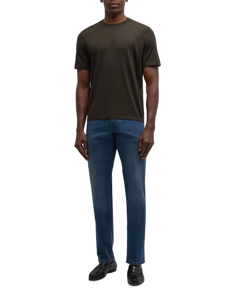 Stefano Ricci Men 's Cashmere Crewneck T-Shirt