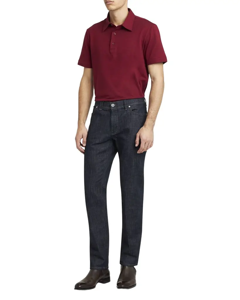 Brioni Men 's Dark Wash Straight-Leg Jeans