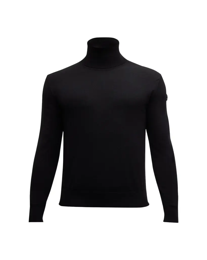 Moncler Men's Solid Wool Turtleneck Sweater