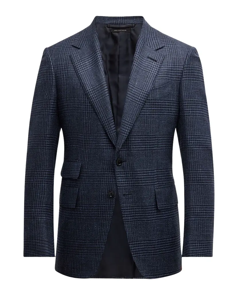 TOM FORD Men 's Shelton Prince of Wales Sport Coat