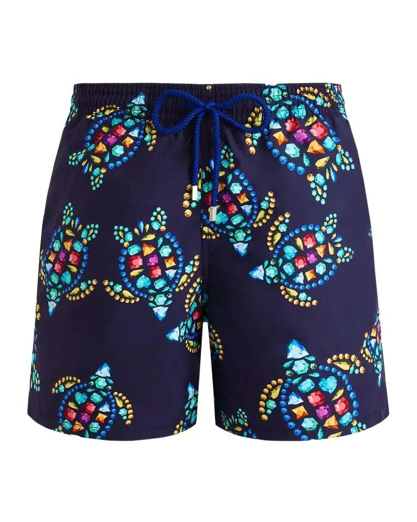 Vilebrequin Men 's Vendome Turtles Swim Shorts