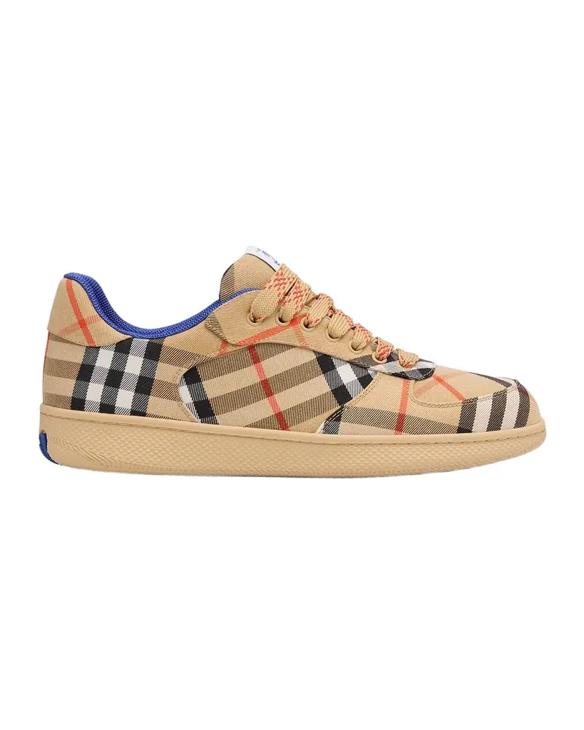 Burberry Men 's Check Low-Top Sneakers