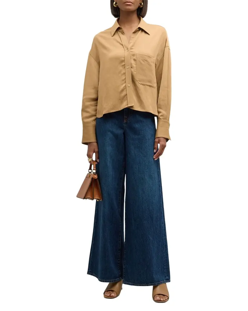 TWP Tiny Dancer Wide-Leg Denim Jeans
