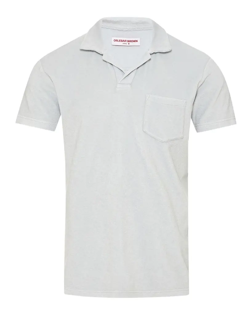 Orlebar Brown Men 's Terry Toweling Polo Shirt