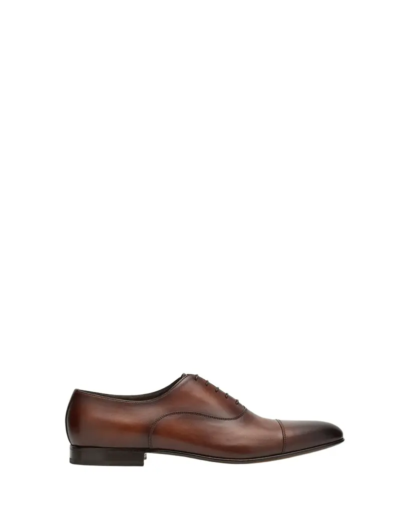 Santoni Men's Darian Calfskin Leather Oxfords