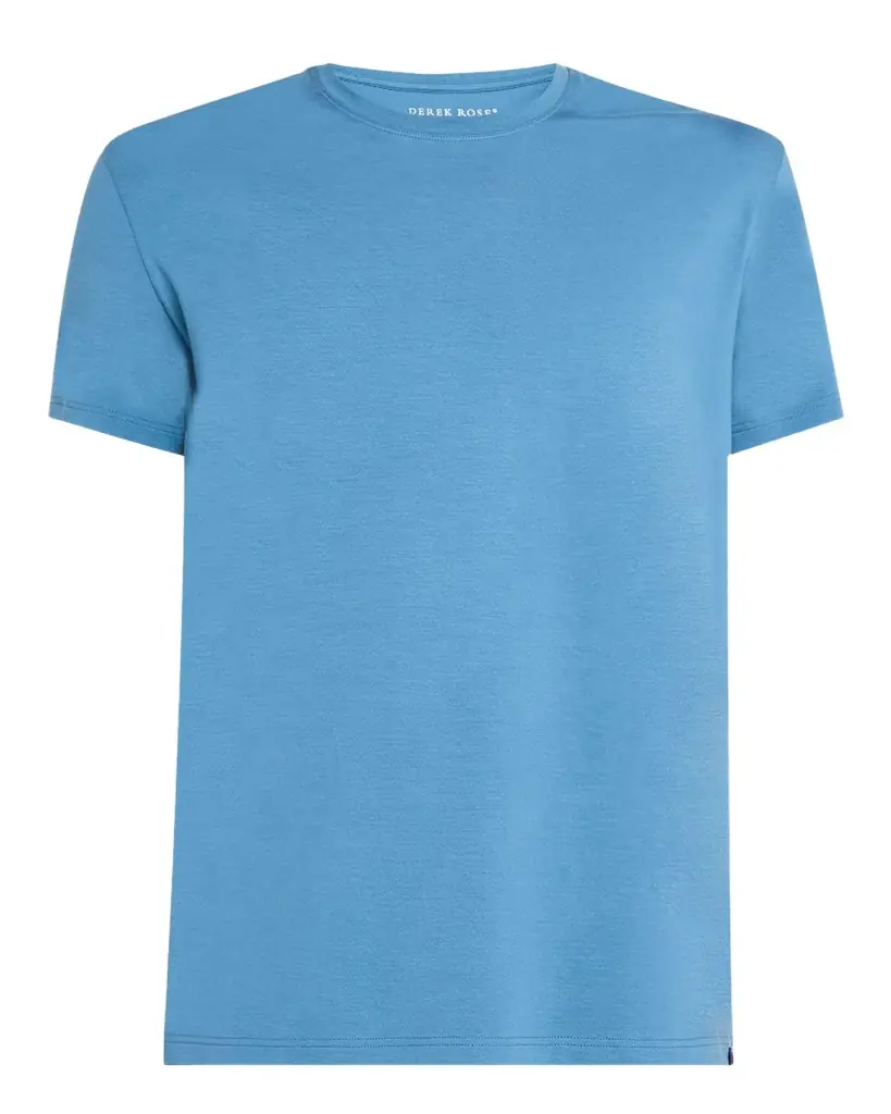 Derek Rose Men 's Basel Micromodal Crewneck T-Shirt
