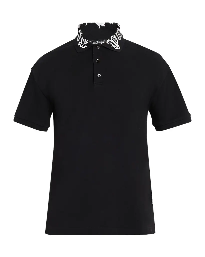 Palm Angels Men 's Neck-Logo Polo Shirt