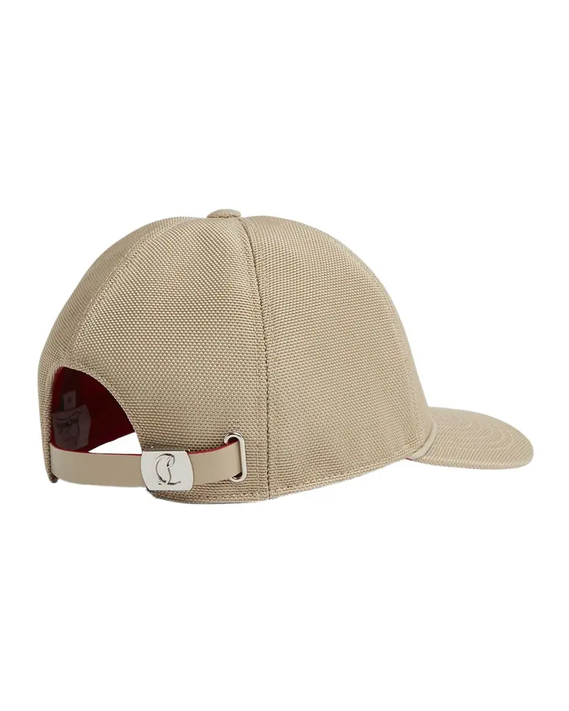 Christian Louboutin Men 's Mooncrest Canvas Baseball Cap