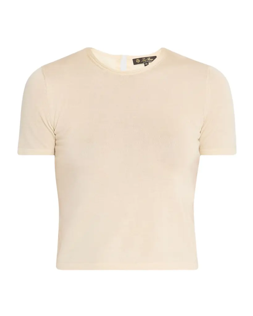 Loro Piana Rimella Cashmere-Silk Crewneck Sweater