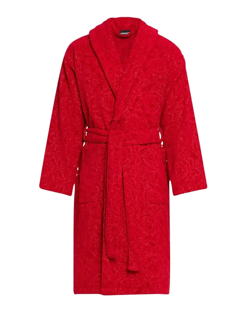 Versace Men 's Cotton Barocco Bathrobe