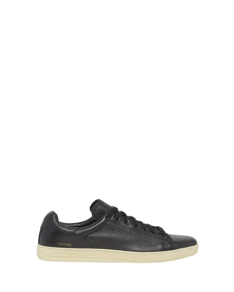 TOM FORD Men's Warwick Grained Leather Sneakers