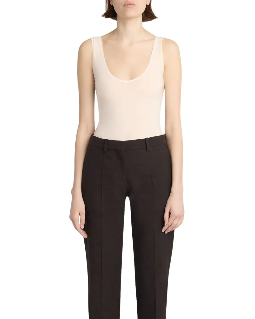 THE ROW Mandie Scoop-Neck Sleeveless Bodysuit