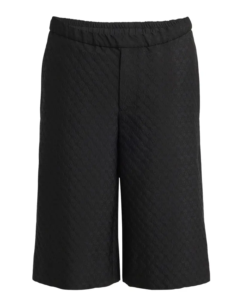 McQueen Men 's Skull Jacquard Pajama Shorts