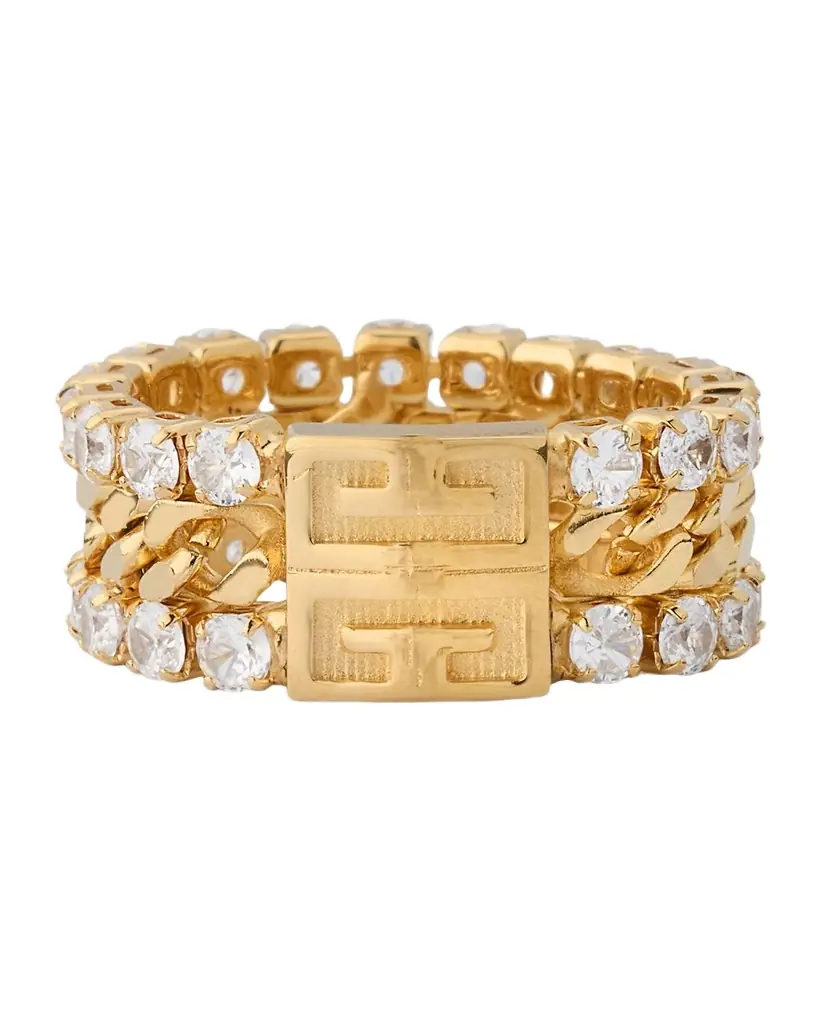 Givenchy 4G Crystal Statement Ring