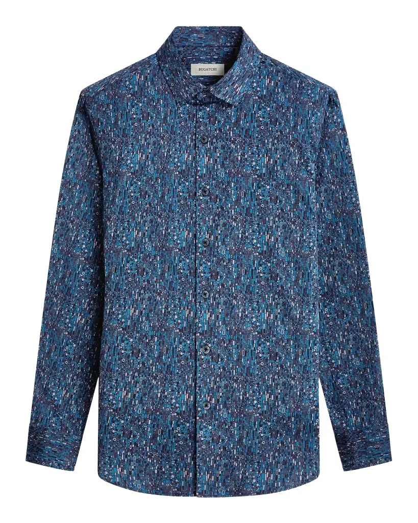 Bugatchi Men 's Julian Cotton-Stretch Sport Shirt