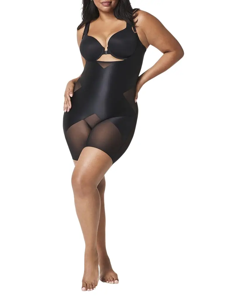 Spanx Open-Bust X Mid-Thigh Bodysuit