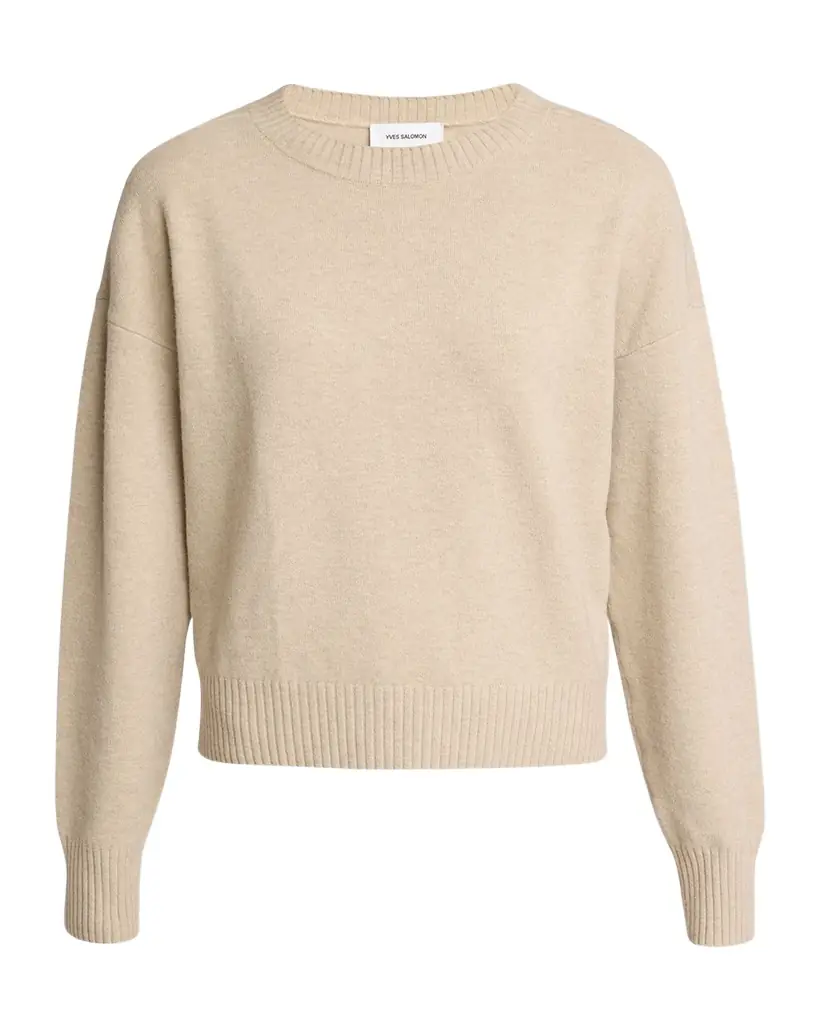 Yves Salomon Wool Crewneck Sweater