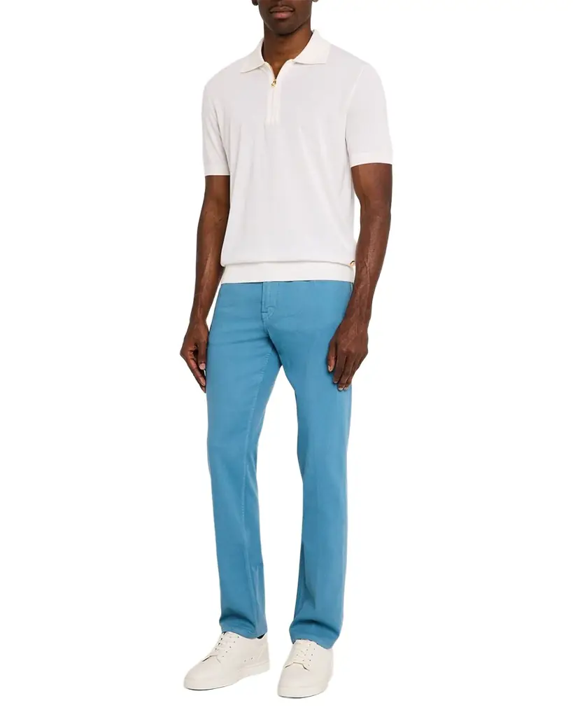 Stefano Ricci Men 's Quarter-Zip Short-Sleeve Polo Sweater