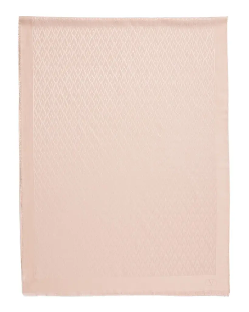 Valentino Garavani Monogram Silk Blend Scarf