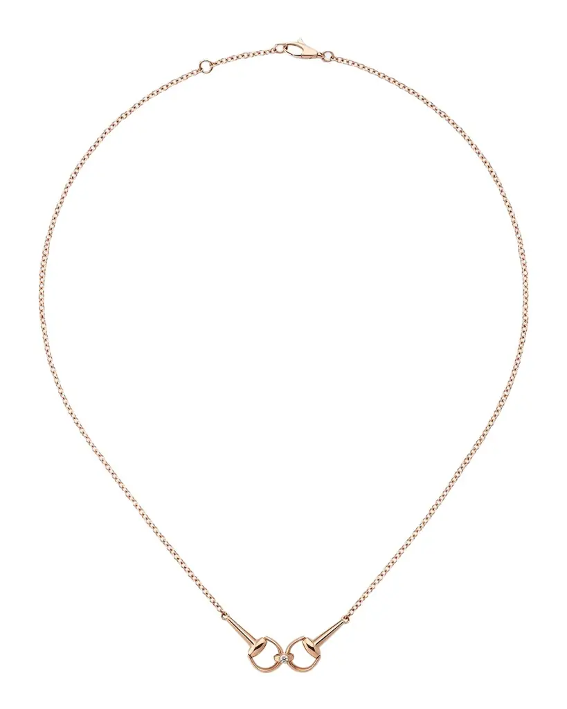 Gucci Horsebit Diamond Necklace