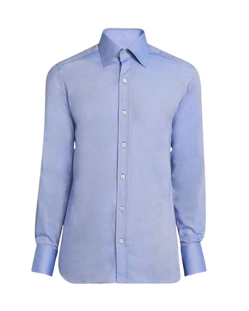TOM FORD Men 's Cotton Oxford Slim Fit Dress Shirt