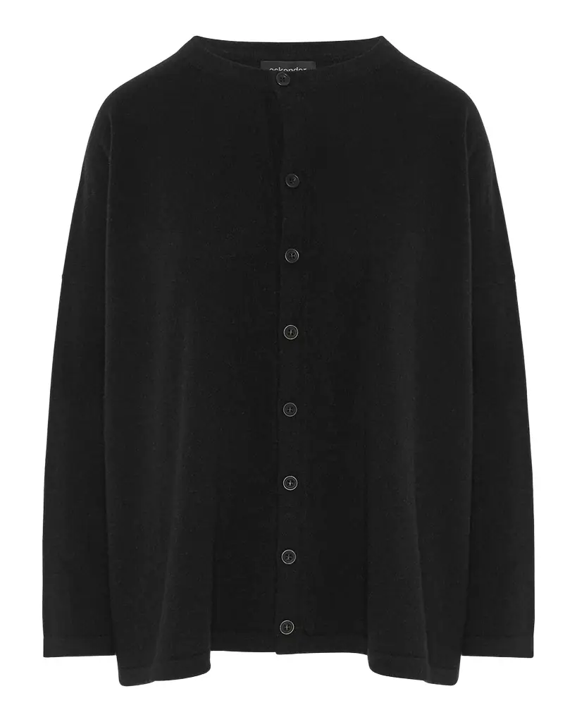 Eskandar Slim-Sleeve Cashmere Cardigan