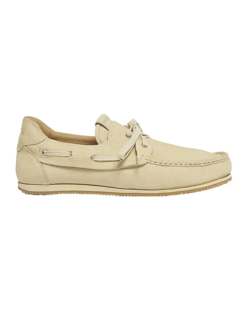 Jacquemus Men 's Les Batto Leather Boat Shoes