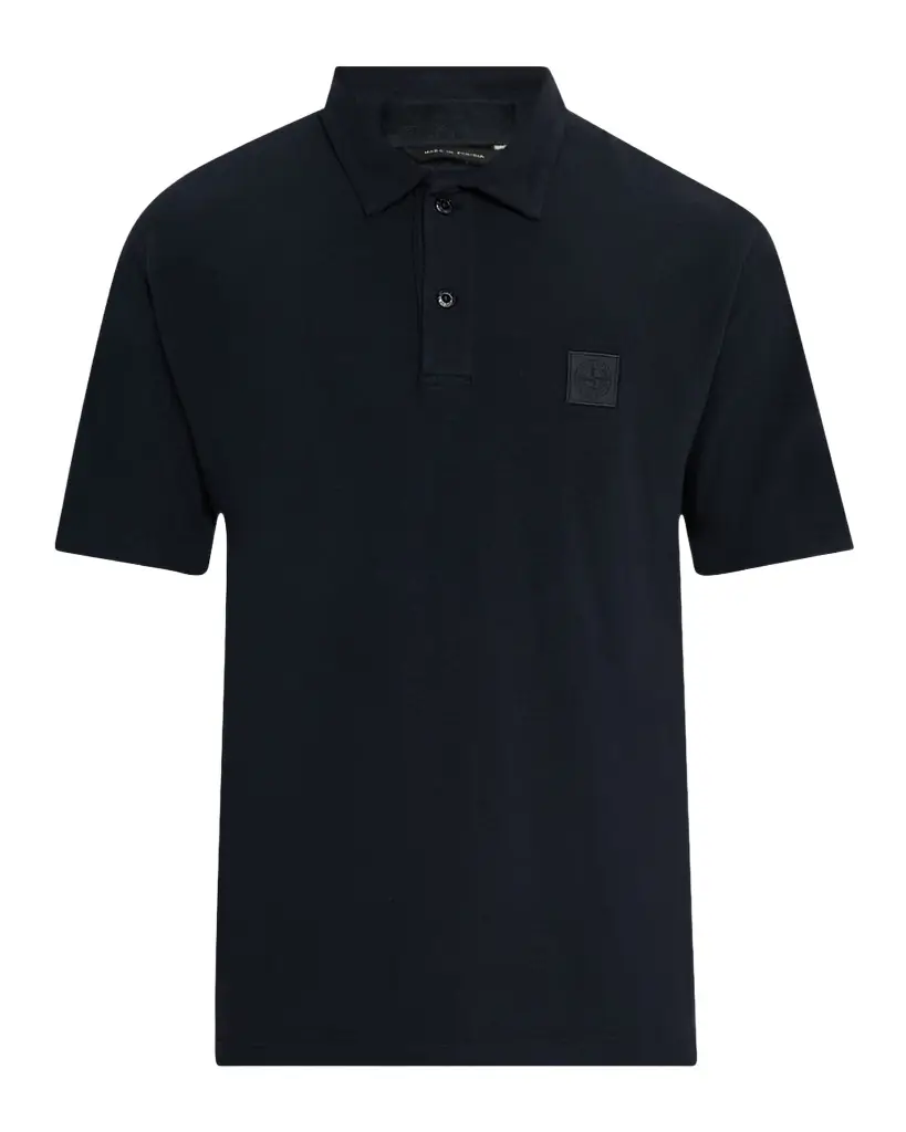 Stone Island Men 's Ghost Crepe Cotton Polo Shirt