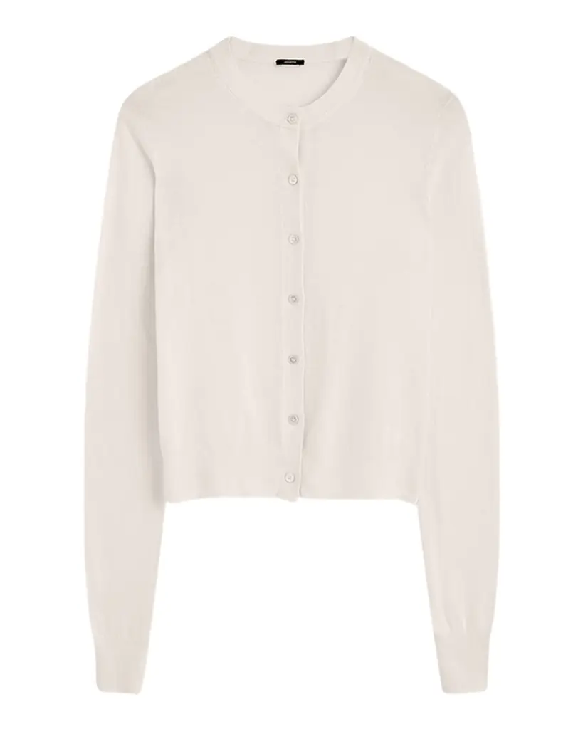 Joseph Button-Down Crewneck Cardigan