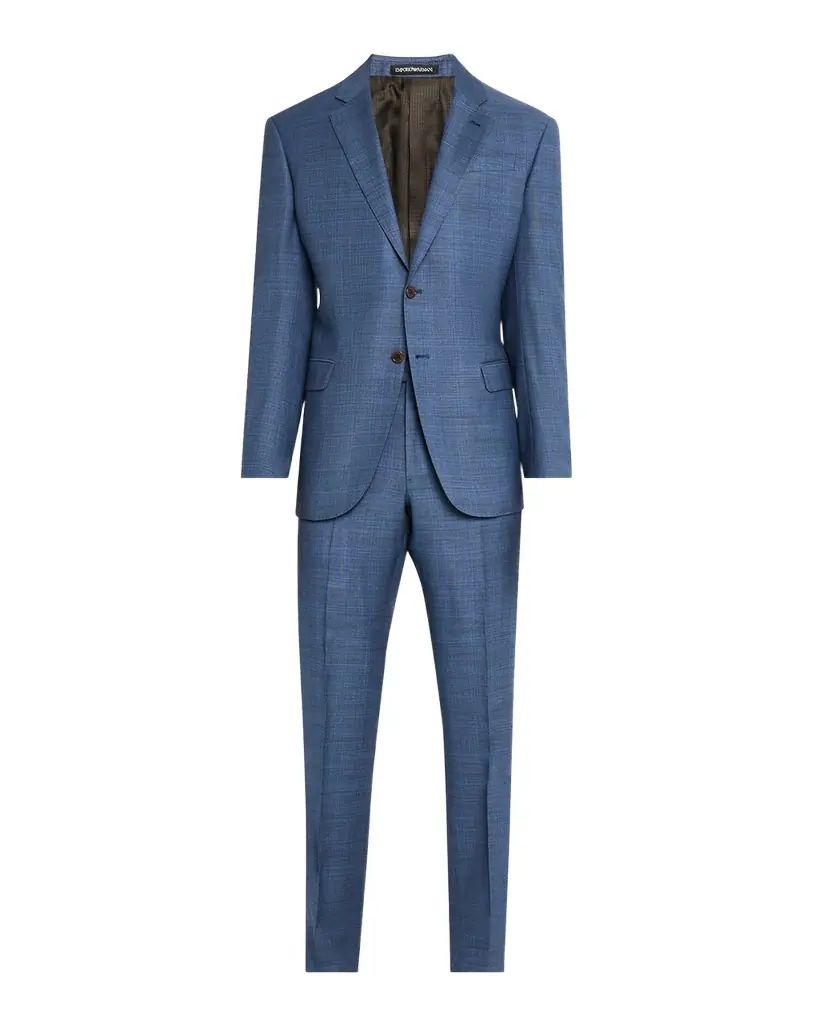 Emporio Armani Men 's Subtle Grid Check Suit