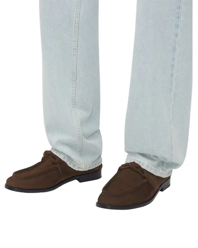Bottega Veneta Men's Astaire Suede Knot Loafers