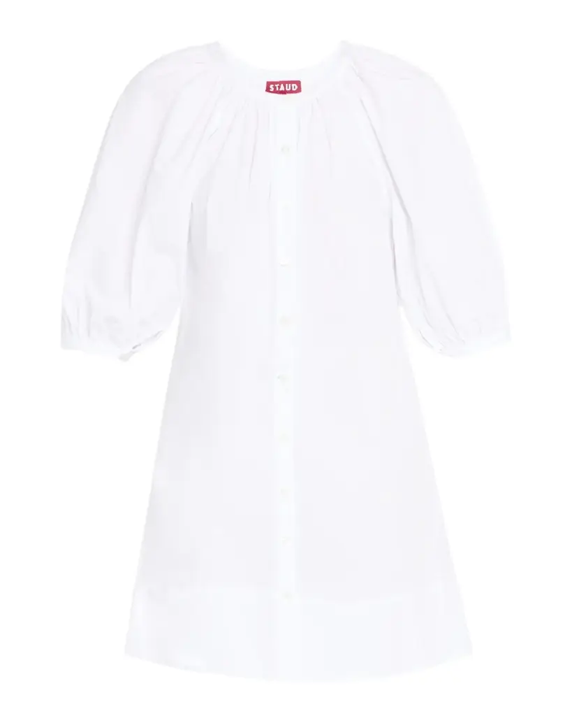 STAUD Vincent Mini Shirtdress