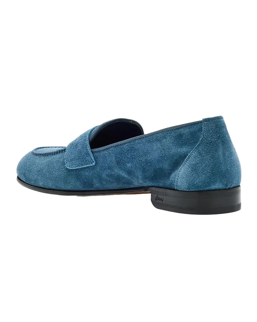 Brioni Men 's Suede Penny Loafers