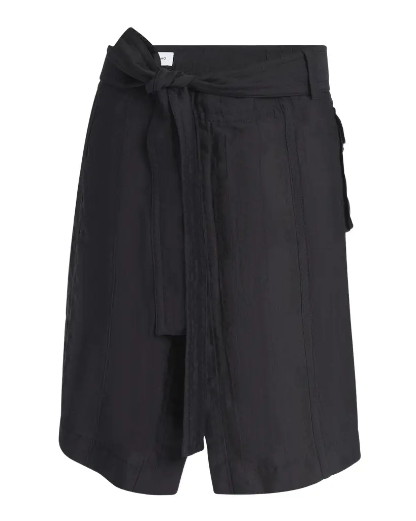 Ferragamo Triple Silk Organdie Belted Skirt
